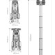 Turn de lumina  6m inaltime - 105.000 lumeni  